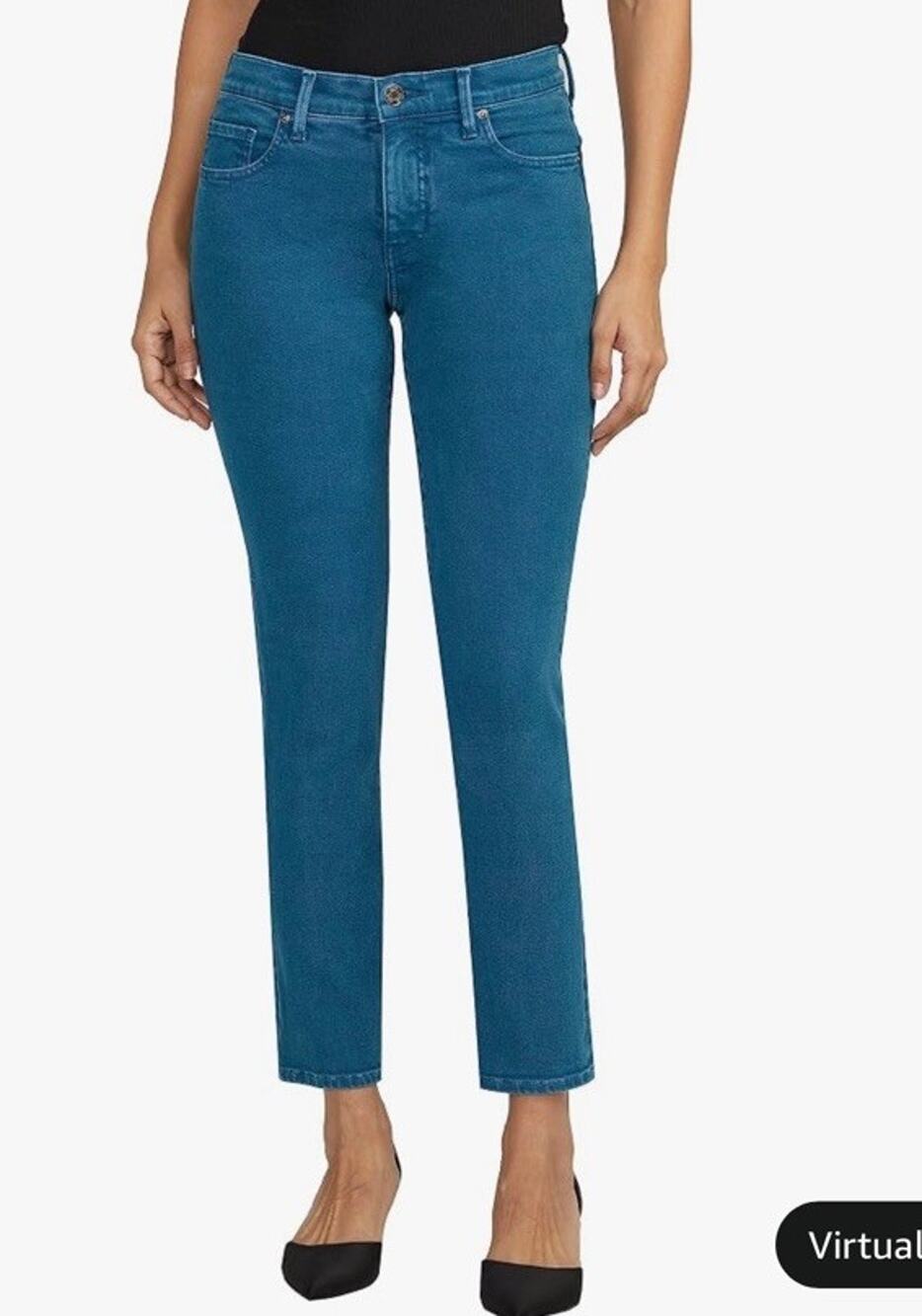 Jag Jeans Cassie Moroccan Blue Slim Straight Leg Jeans Size 6